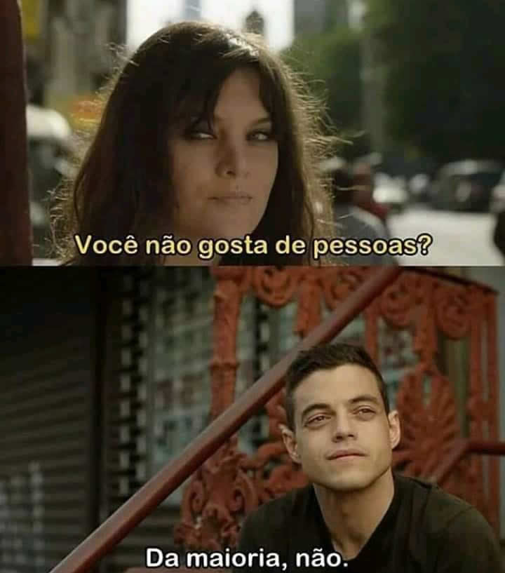 Você não gosta de pessoas?