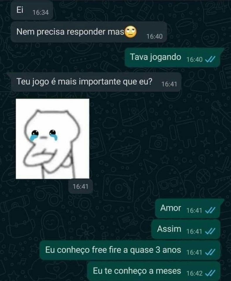 Eu sou mais importante que o seu jogo? Eu sou mais importante que o seu jogo?