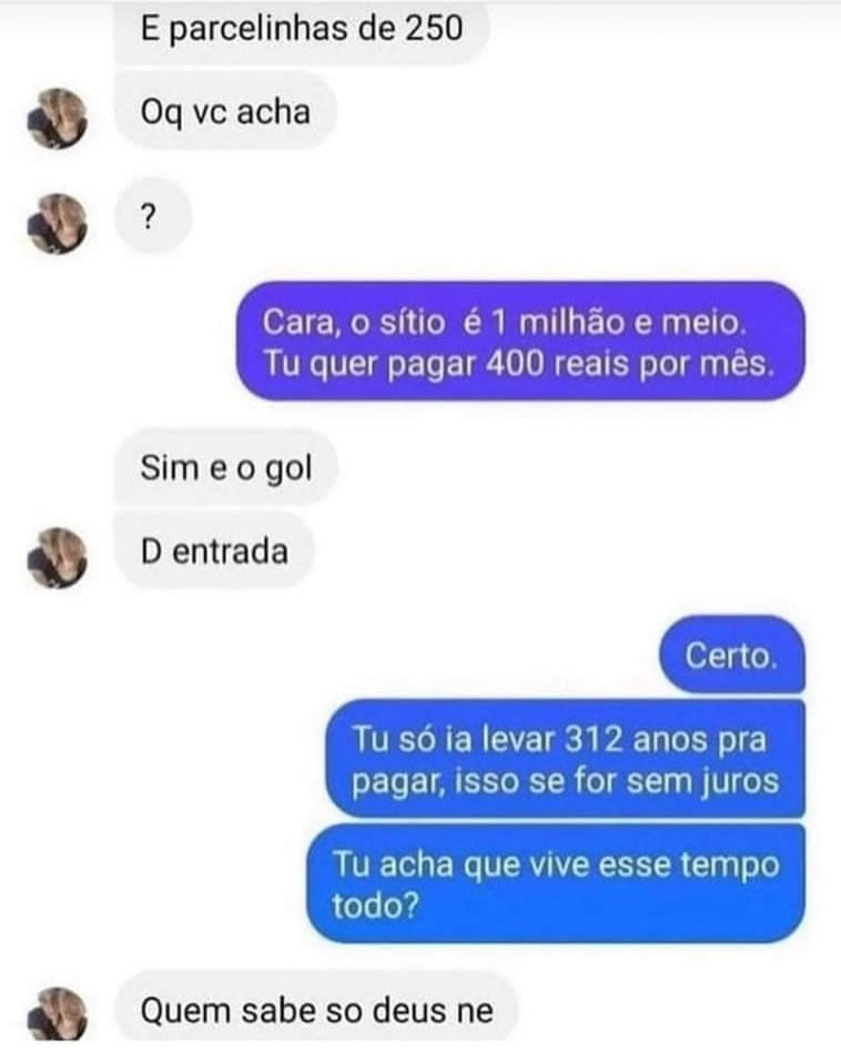 Grandes sonhos e as pequenas parcelas!