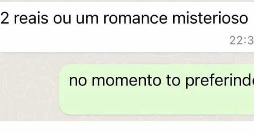 2 reais ou um romance misterioso