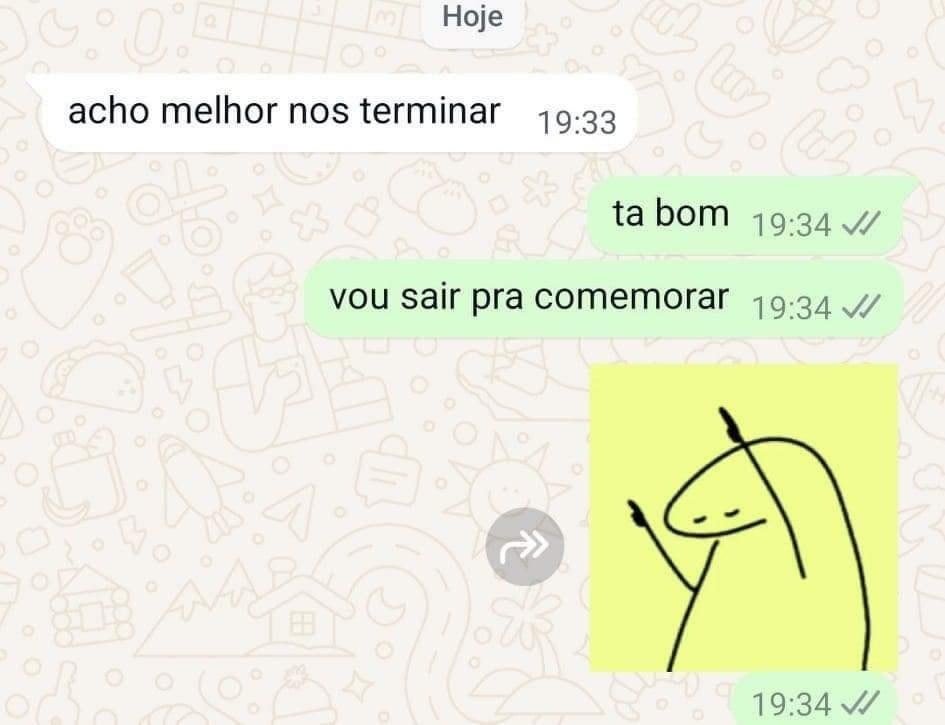 Quando a pessoa termina com você