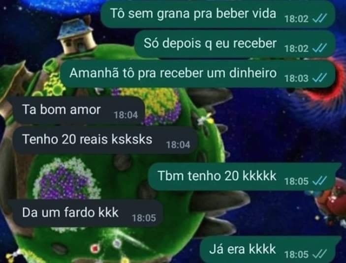 Quando o casal não tem dinheiro