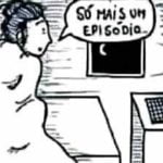 A imagem retrata uma situação que muitos brasileiros conhecem bem