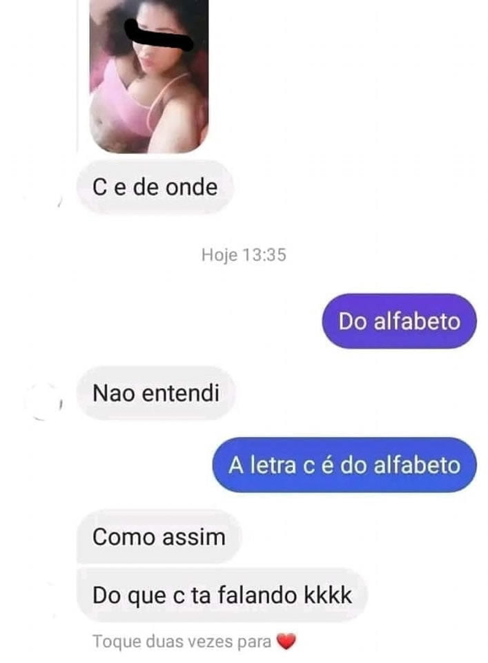 C é de onde