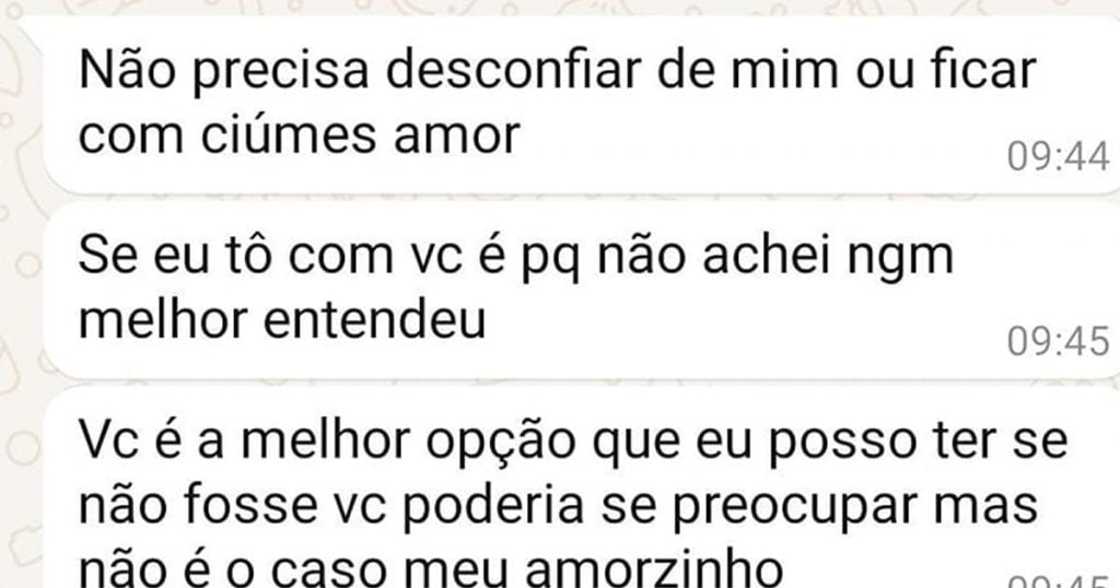 Essa conversa é um verdadeiro clássico das relações modernas Essa conversa é um verdadeiro clássico das relações modernas