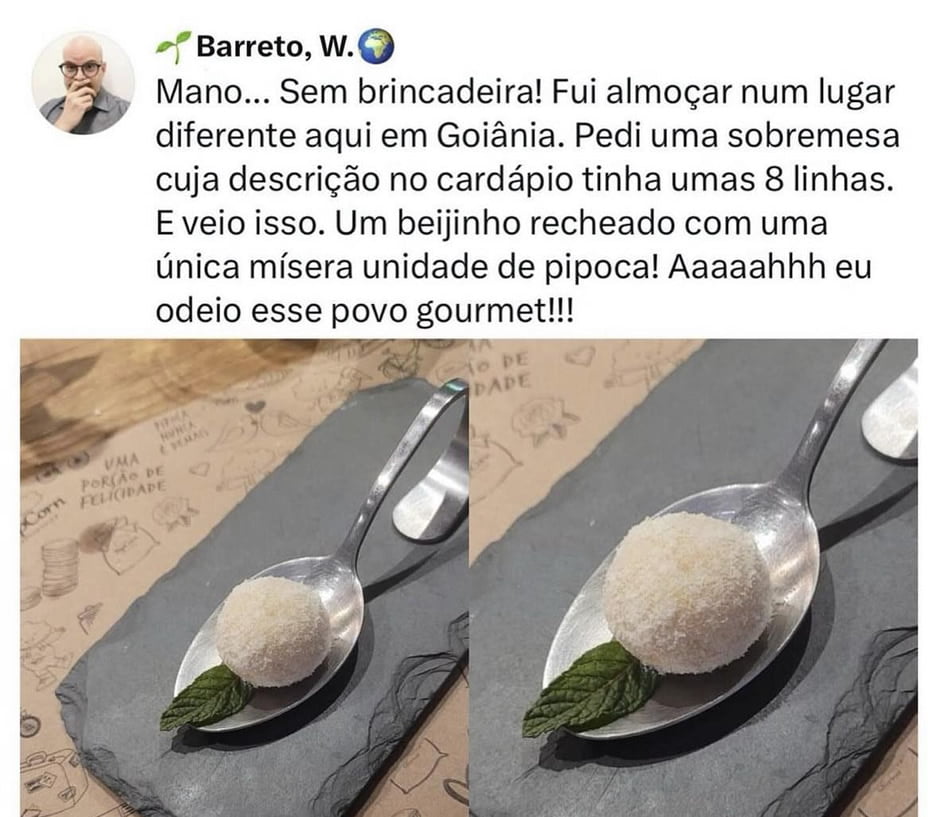 Experiência de comer em um restaurante gourmet! Experiência de comer em um restaurante gourmet!