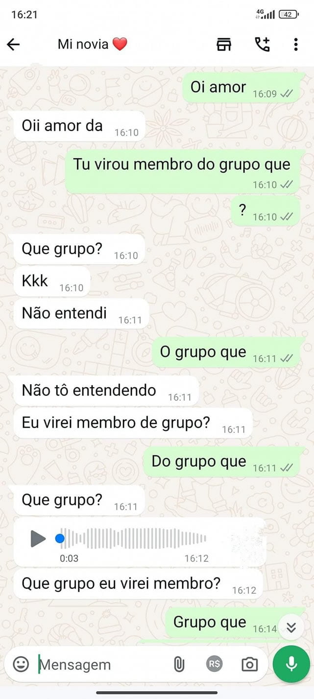 Membro do grupo que