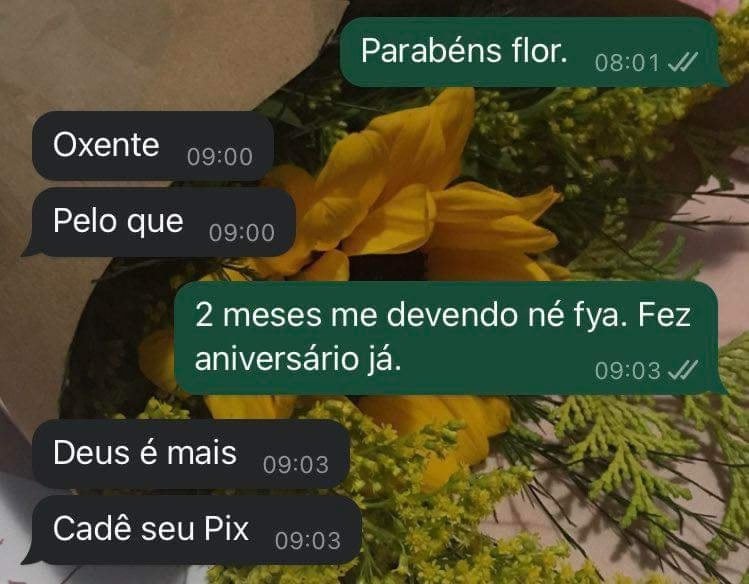 Parabéns, flor