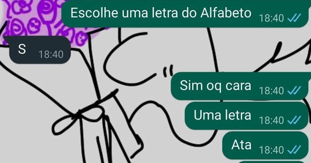 Escolhe uma letra do alfabeto Escolhe uma letra do alfabeto