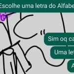 Escolhe uma letra do alfabeto