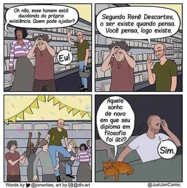Nada como estar no meio de uma crise existencial