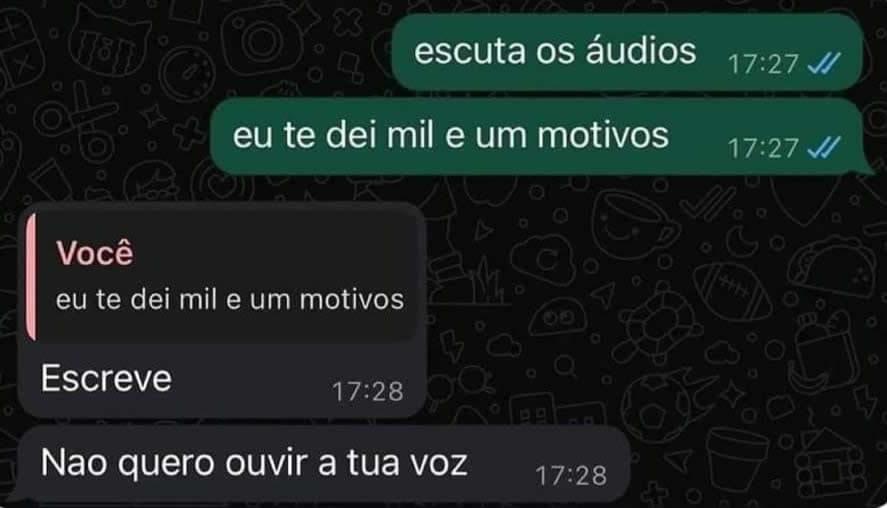 Os áudios no WhatsApp Os áudios no WhatsApp