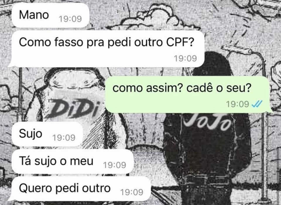 Pedindo um novo CPF Pedindo um novo CPF