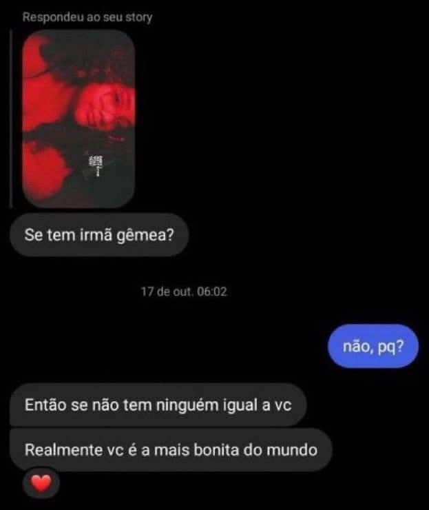 Quando a cantada é tão bem pensada