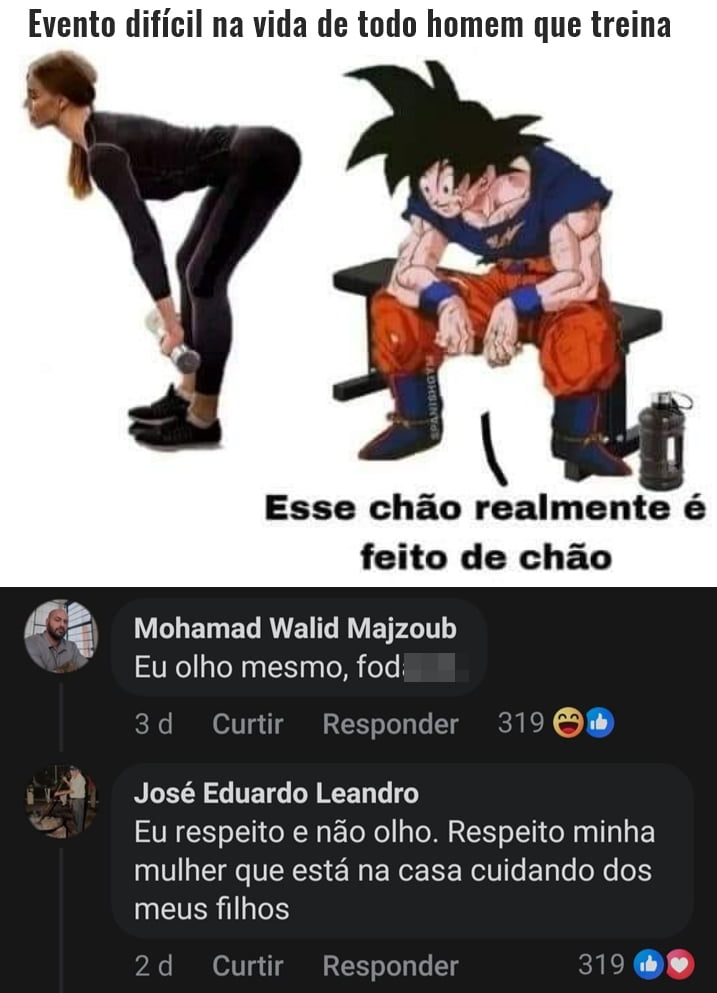 Sempre existem duas pessoas na academia Sempre existem duas pessoas na academia