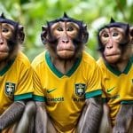 A seleção dos macacos: Torcida animal para a copa!