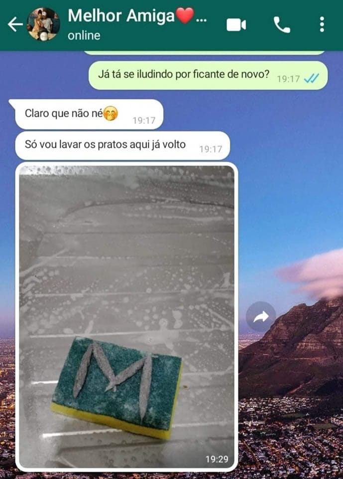 Esponja de lavar ou diário de amor? Quando até a louça entrega que você tá iludida! Esponja de lavar ou diário de amor? Quando até a louça entrega que você tá iludida!