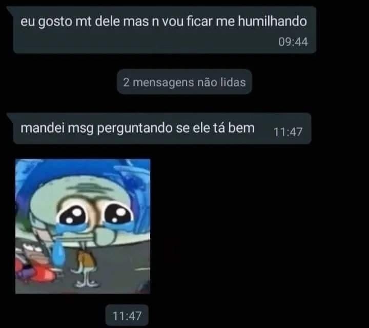 Juro que eu não ia mandar mensagem, mas o coração disse ‘Manda Sim’!