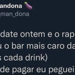 Quando o date é caro, mas o alívio é de graça!