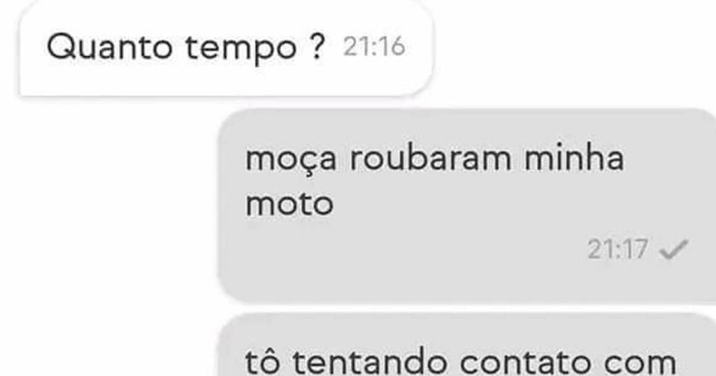 Roubo de moto e a tragédia do lanche: A saga do iFood!