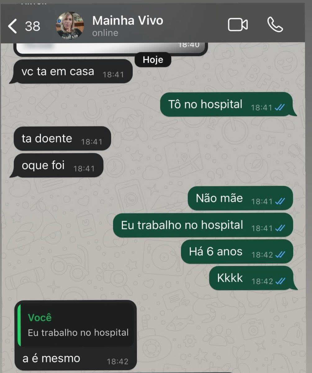 Trabalhar no hospital ou ser paciente? Pra mãe, não tem diferença!