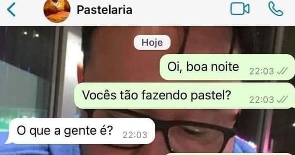 Vocês tão fazendo pastel? Vocês tão fazendo pastel?