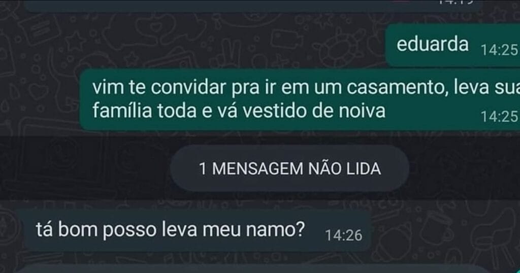 Convites inusitados e respostas sinceras: Quando a seriedade vence o absurdo no WhatsApp