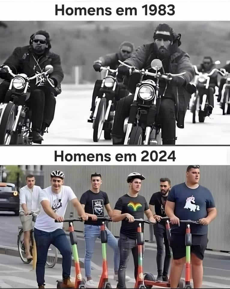 De motoqueiros a patinetes: A evolução da Gangue em 40 anos! De motoqueiros a patinetes: A evolução da Gangue em 40 anos!