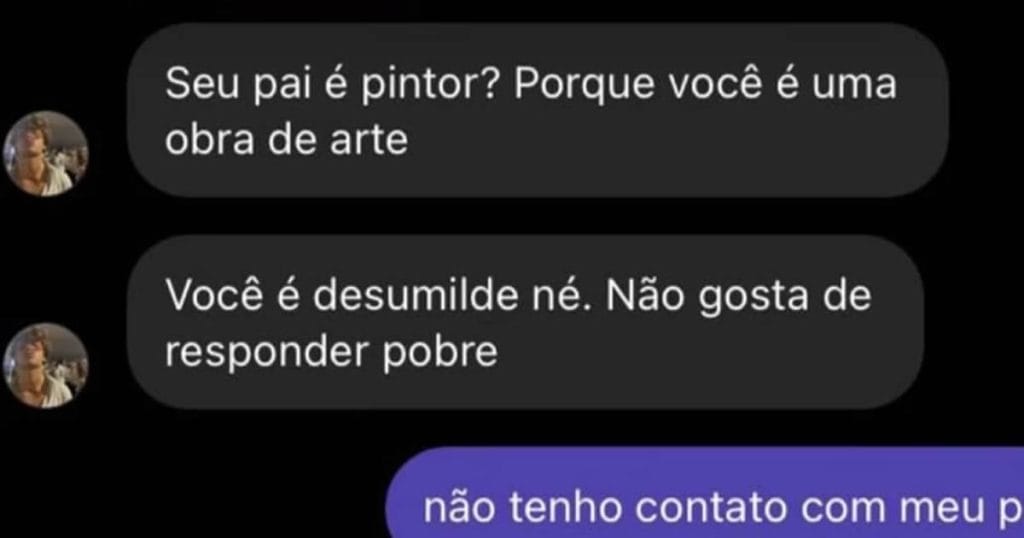Quando a cantada é tão forte que vira 'Obra de arte' anônima Quando a cantada é tão forte que vira ‘Obra de arte’ anônima