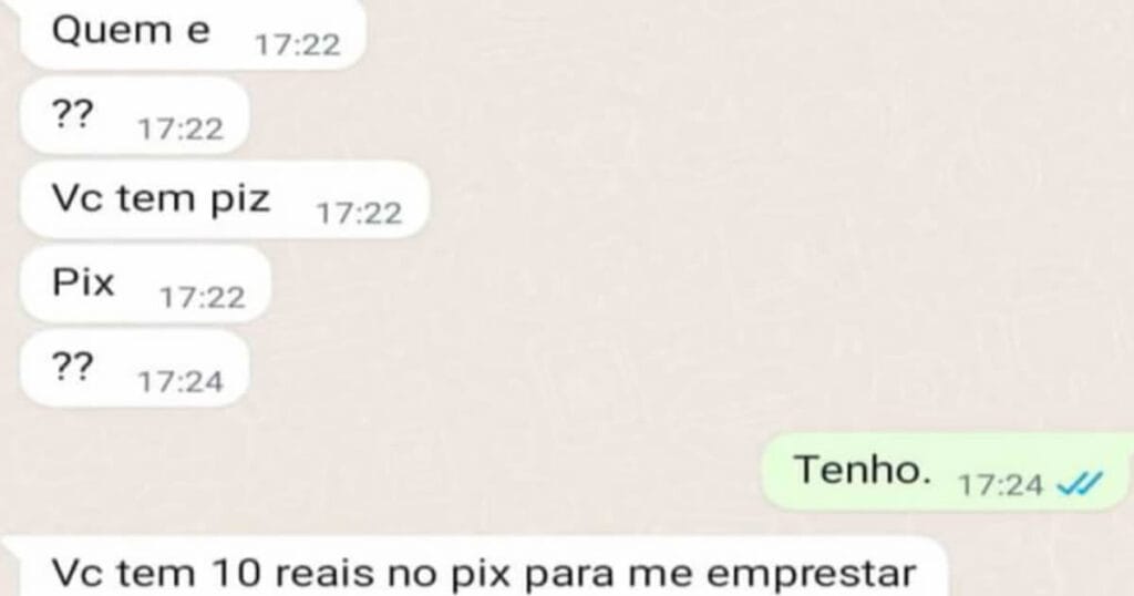 Quando a tentativa de pedir PIX vira novela e termina em ‘tá certo’ (e bloqueio)! Quando a tentativa de pedir PIX vira novela e termina em ‘tá certo’ (e bloqueio)!