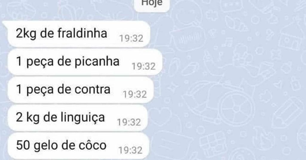 Quando o churrasco vaza no WhatsApp: Só chegar com a fome! Quando o churrasco vaza no WhatsApp: Só chegar com a fome!