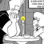 Óculos: para ver o amor nos olhos dela... e no seu próprio reflexo!