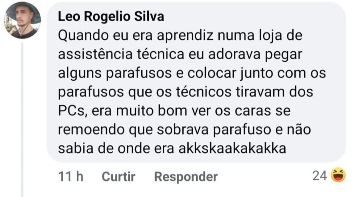 Quando sobrar parafuso é um esporte: O aprendiz do caos na assistência técnica