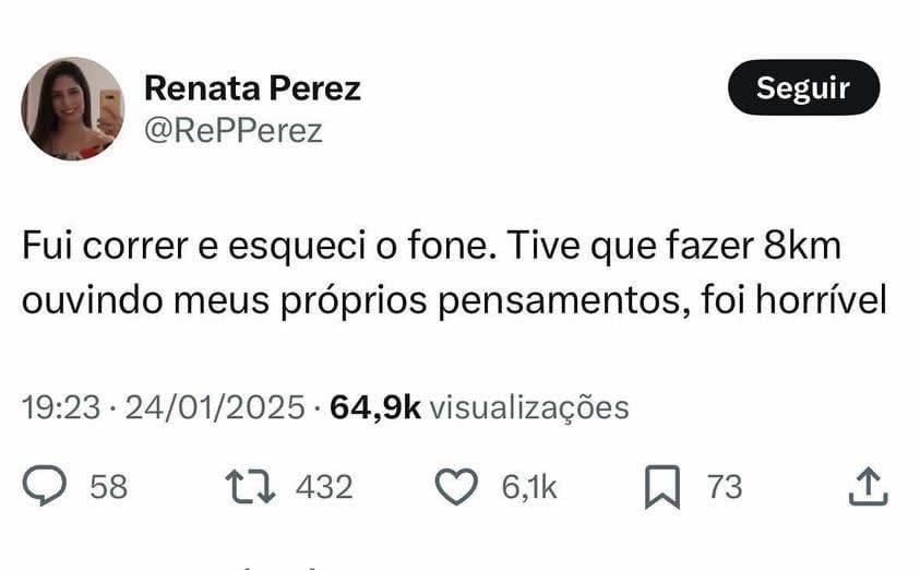 Correr sem música: A maratona dos pensamentos!