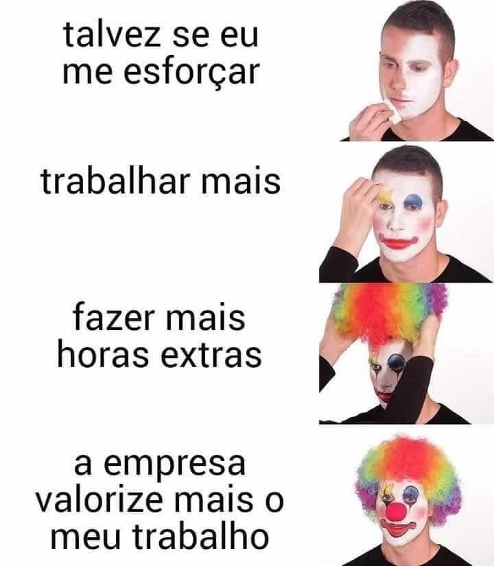 Esforço, suor e... um nariz de palhaço corporativo