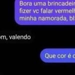 Quando o amor é um jogo de cores no WhatsApp: Azul, vermelho e muito memêro!