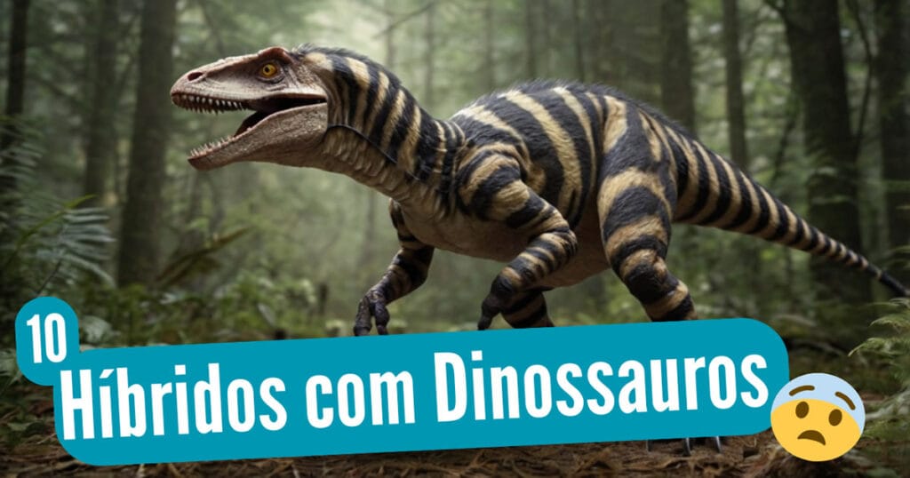 10 animais híbridos com dinossauros: Uma viagem maluca pela ciência fictícia!