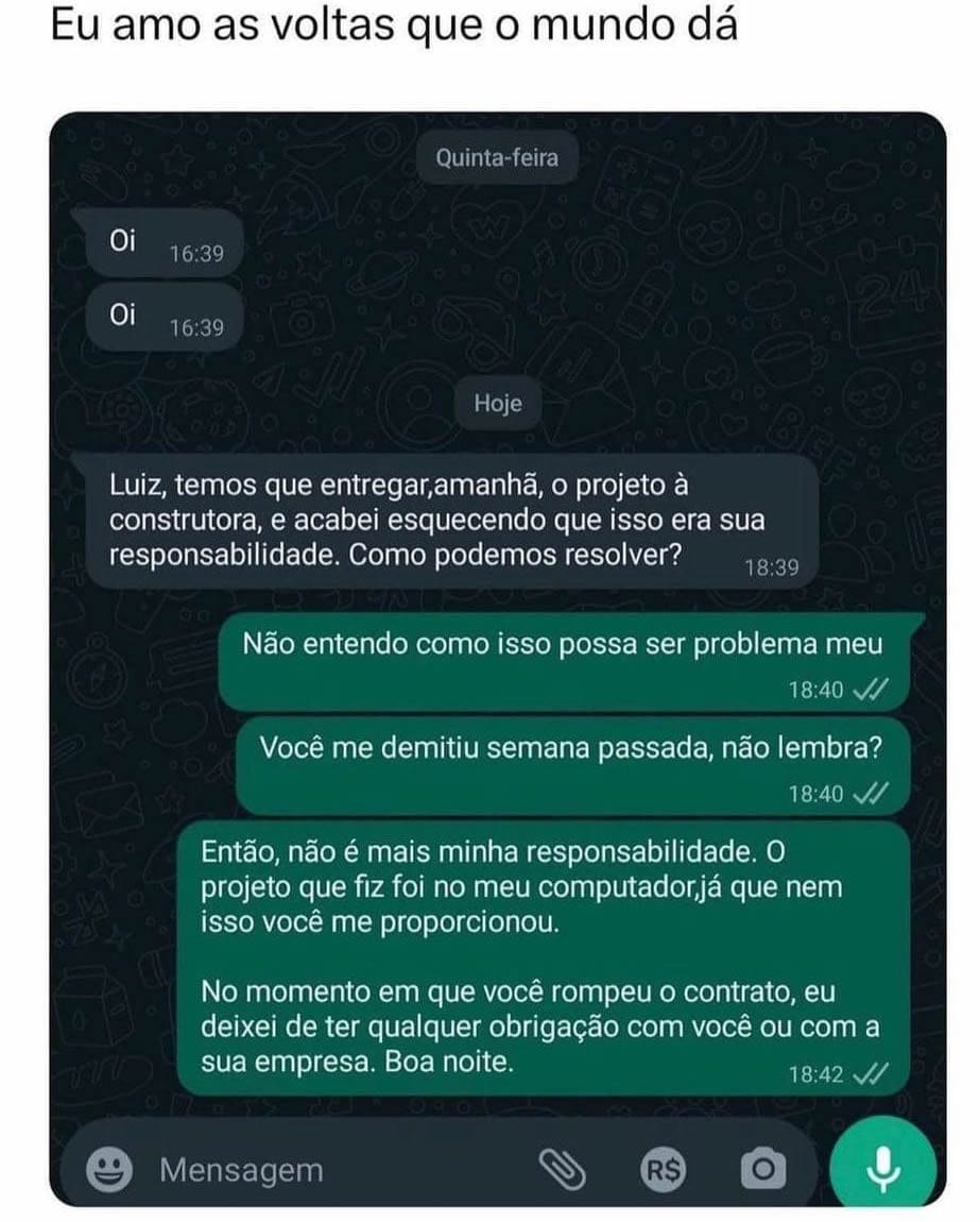 Demitiu? Agora resolve! Ex-funcionário dá aula de lógica e internet vibra!