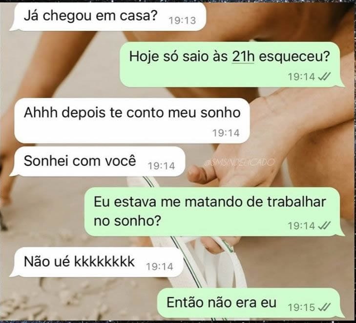 Se no sonho eu tava de boa, certeza que era outro cara Se no sonho eu tava de boa, certeza que era outro cara