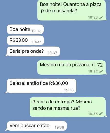 Taxa de entrega: 3 reais ou uma caminhada reflexiva? Taxa de entrega: 3 reais ou uma caminhada reflexiva?