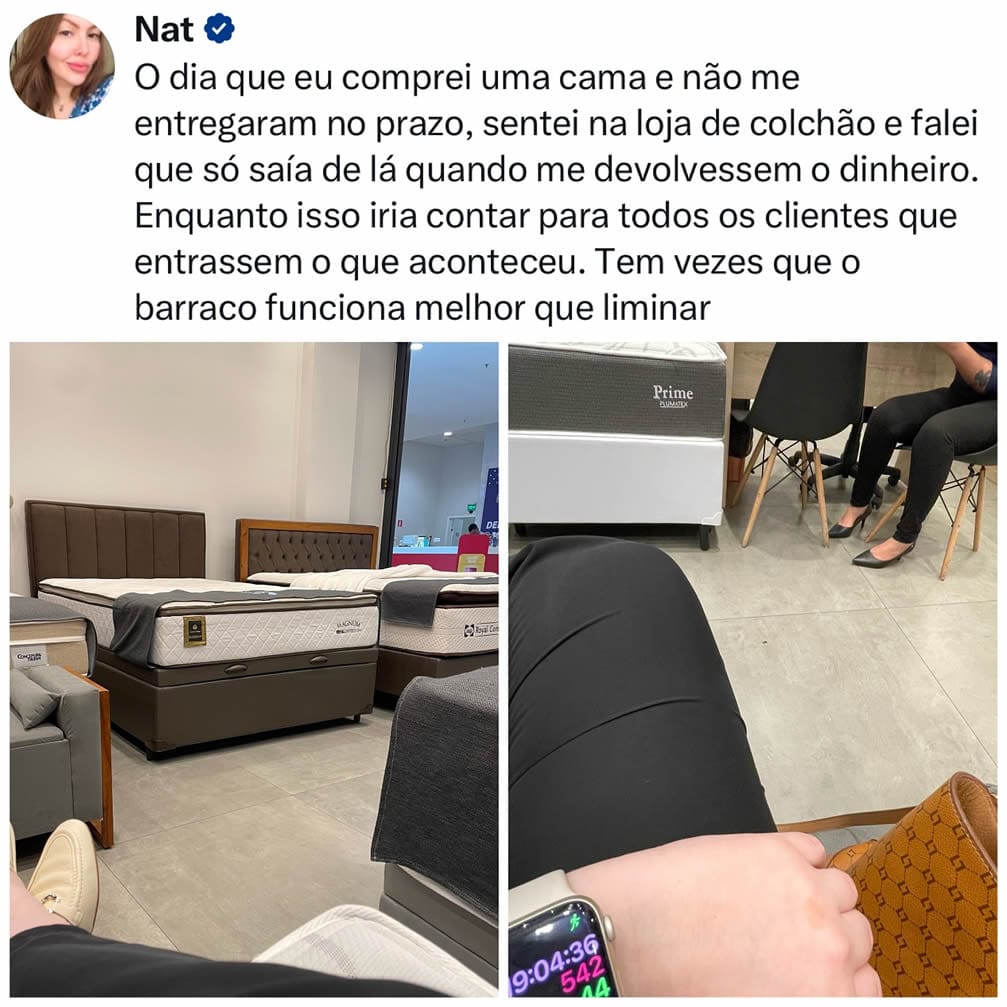 Barraco na loja de colchões: A revolução do consumidor!
