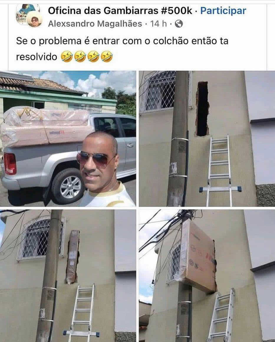 Gambiarra: O colchão que desafiou a física! Gambiarra: O colchão que desafiou a física!