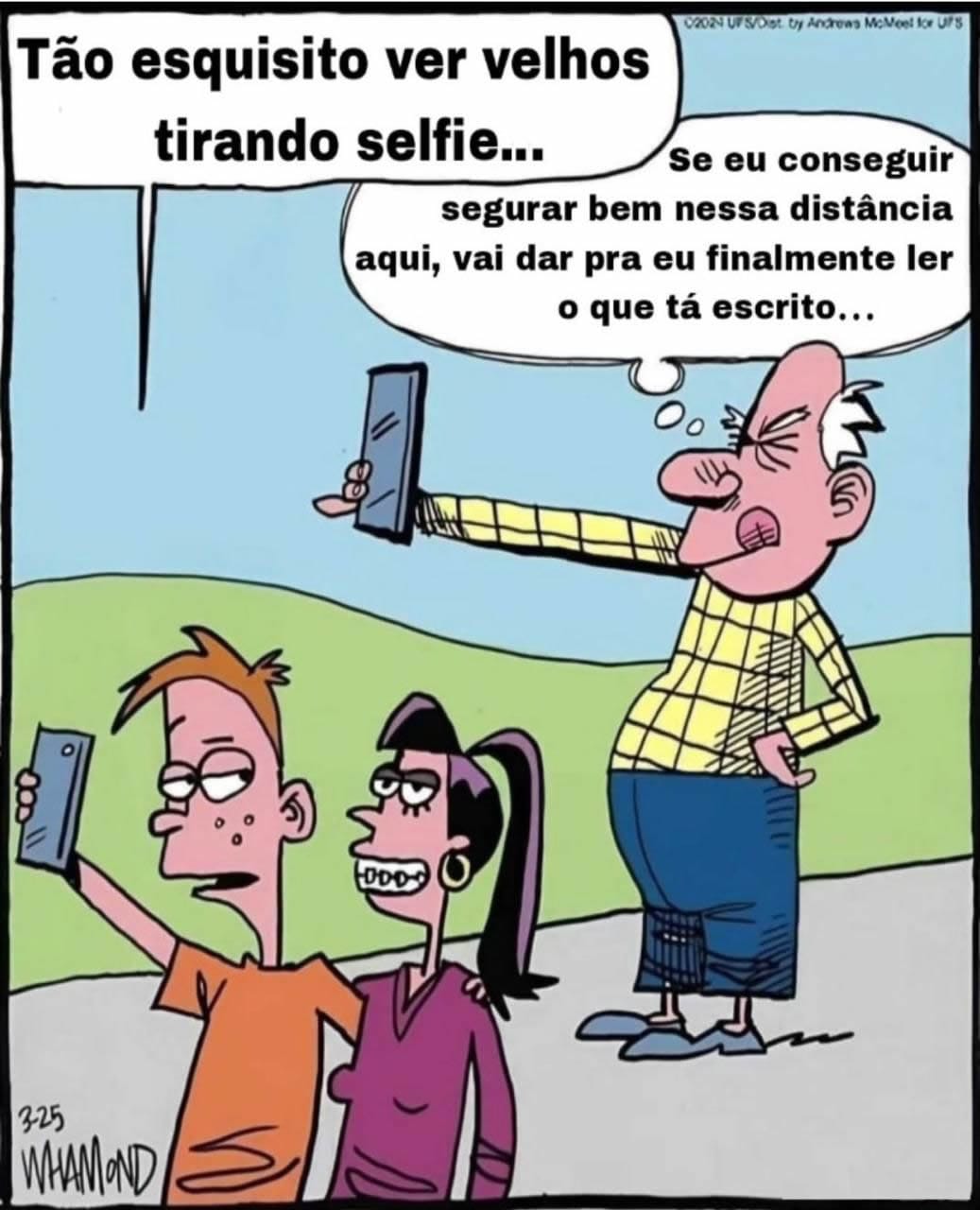 Quando a selfie se torna um desafio óptico!
