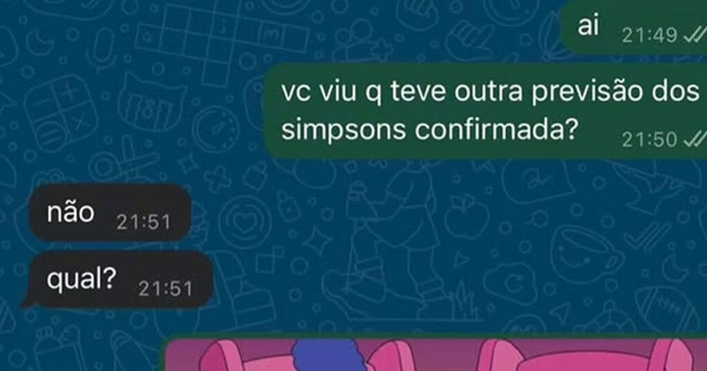 A cantada que até os Simpsons previram (E o coração confirmou)