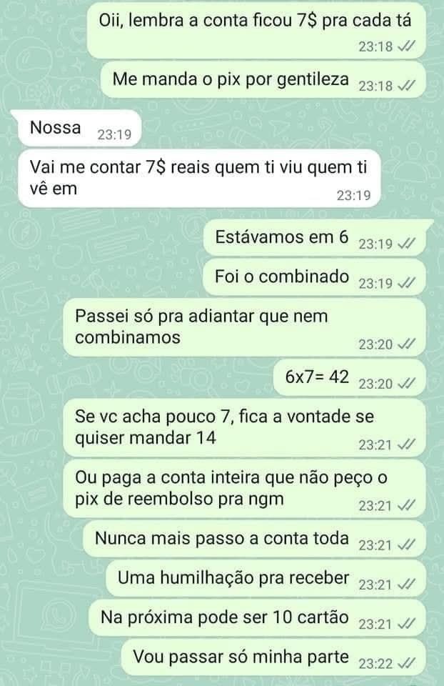 Cobrar 7 reais virou crime federal ou é só drama mesmo? Cobrar 7 reais virou crime federal ou é só drama mesmo?