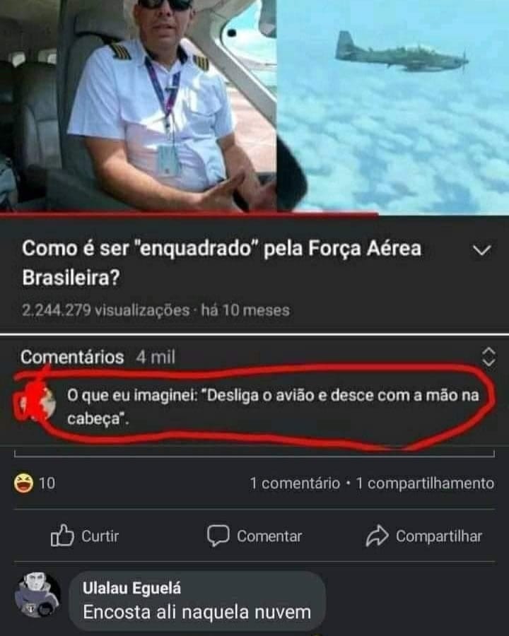 Encosta ali naquela nuvem e outros momentos em que o Brasil virou esquete aérea