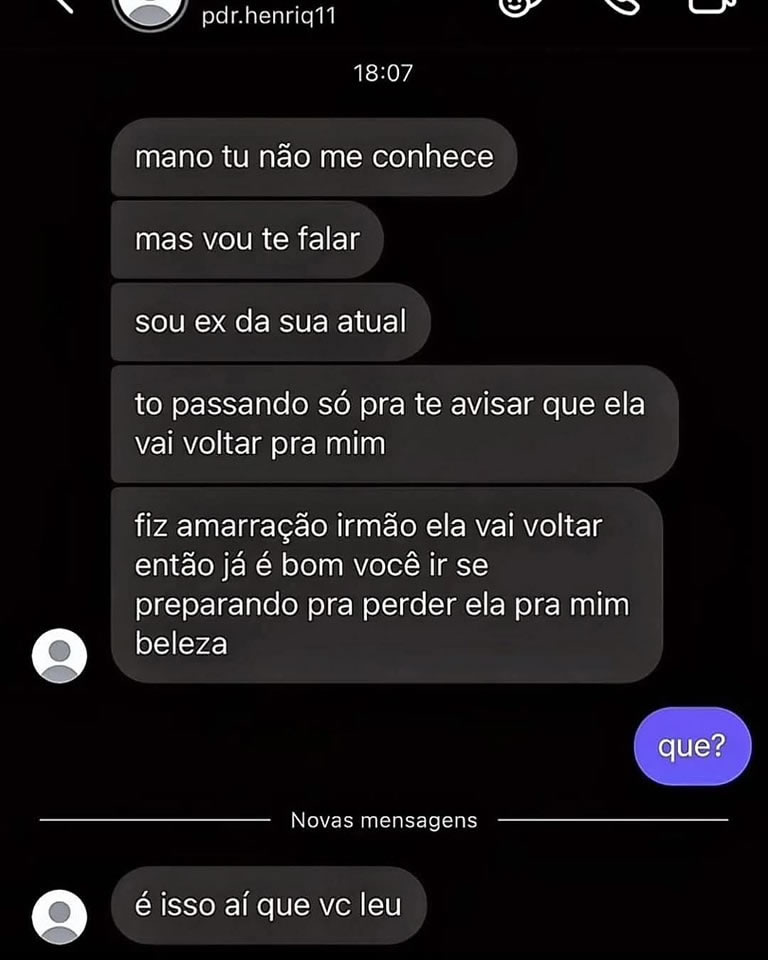 Ex mandando recado via macumba delivery: Brasil, eu te venero! Ex mandando recado via macumba delivery: Brasil, eu te venero!