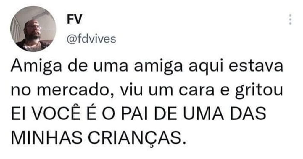 Gritou no mercado “você é o pai de uma das minhas crianças” e quase causou um divórcio por mal-entendido!