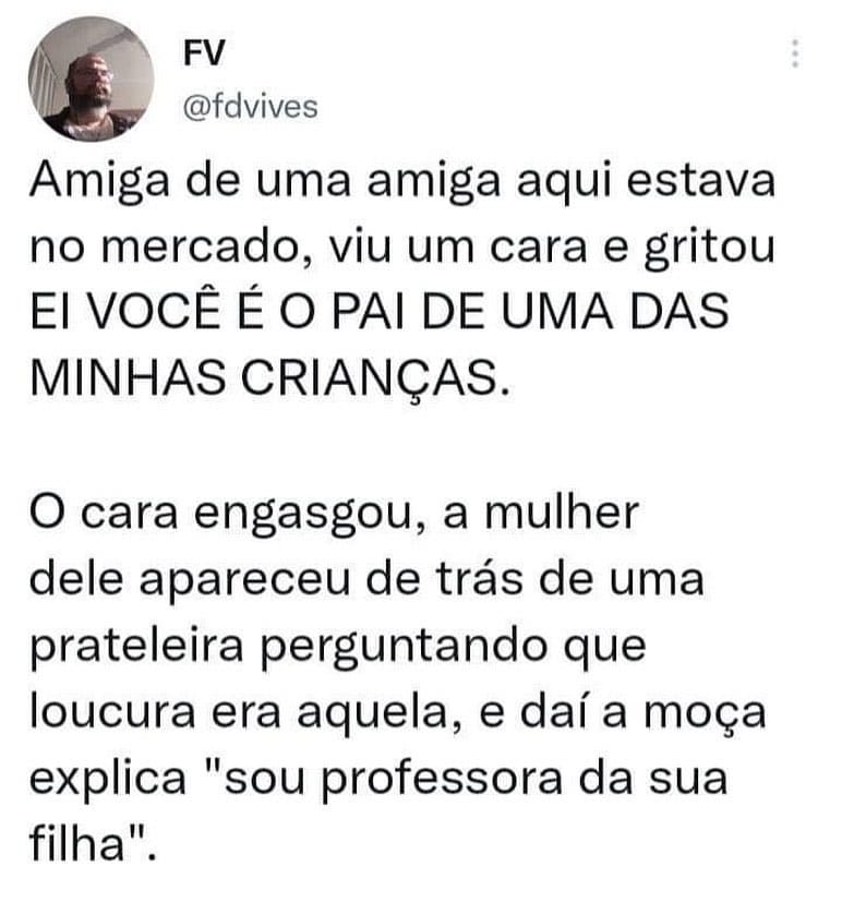 Gritou no mercado “você é o pai de uma das minhas crianças” e quase causou um divórcio por mal-entendido! Gritou no mercado “você é o pai de uma das minhas crianças” e quase causou um divórcio por mal-entendido!