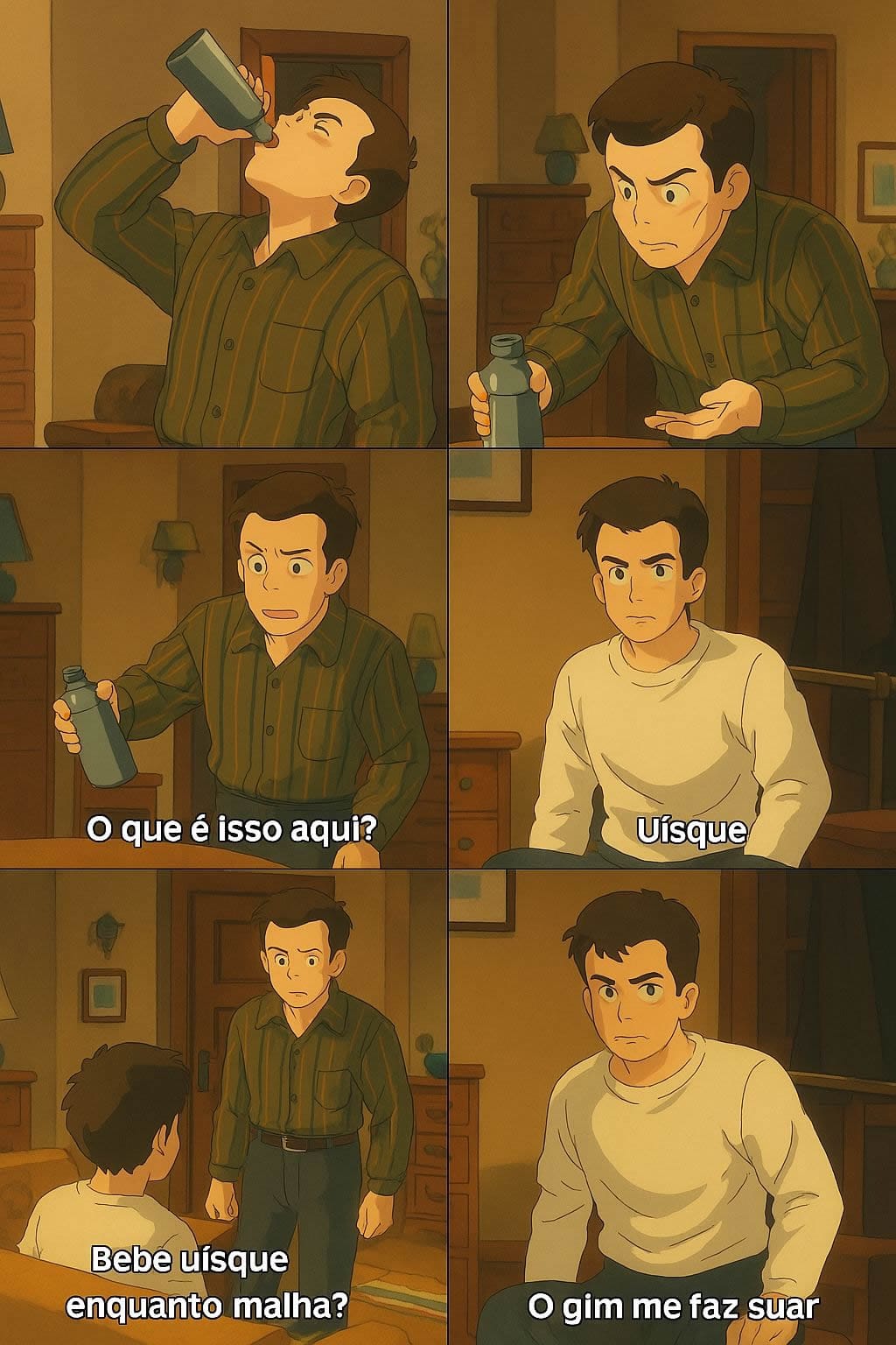 Malhando com estilo: Uísque e Gim na academia! Malhando com estilo: Uísque e Gim na academia!